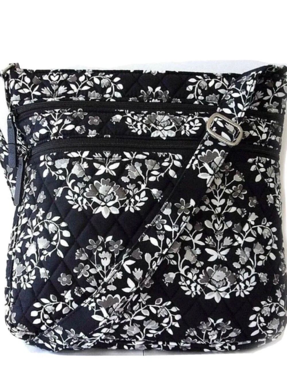 Vera Bradley Lighten Up Trio Zip Hipster Chandelier Noir